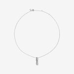 Round Cut Cubic Zirconia in 925 Sterling Silver Necklace 3