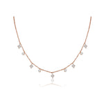 1.0 TCW Round Moissanite Diamond Necklace in Solid Gold 1