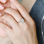 Stunning 3.0 CT Emerald Moissanite Engagement Ring with Solitaire Design 10