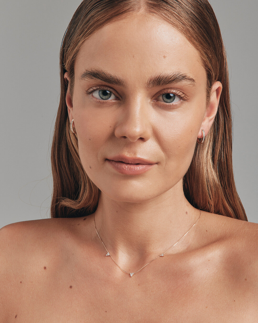 Round Cut Cubic Zirconia in 925 Sterling Silver Necklace 5