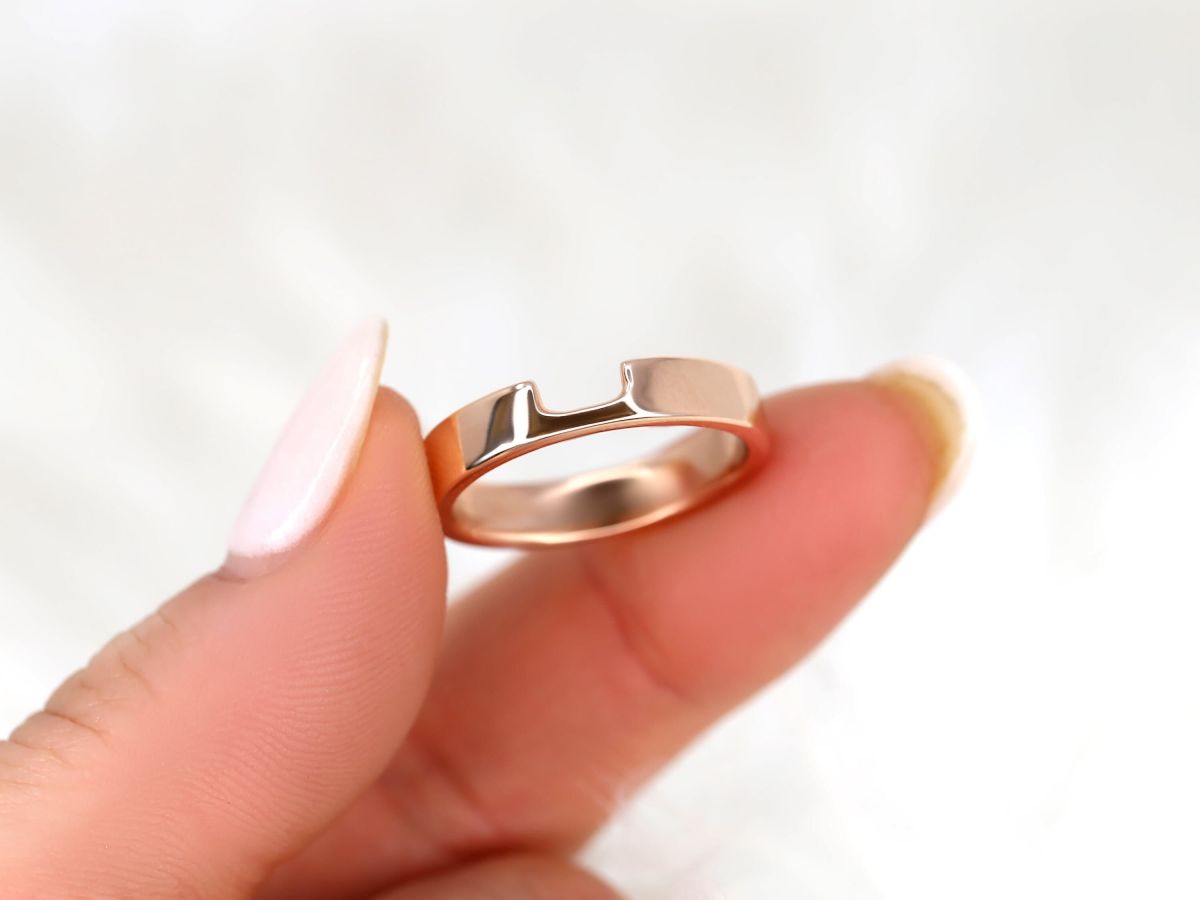 Stunning Cut Out Metal Wedding Bands 6