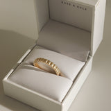 Stunning Ribbed Cigar Wedding Wedding Bands 6