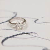 Stunning 1 CT Oval Moissanite Engagement Ring With Three Stone Design 4