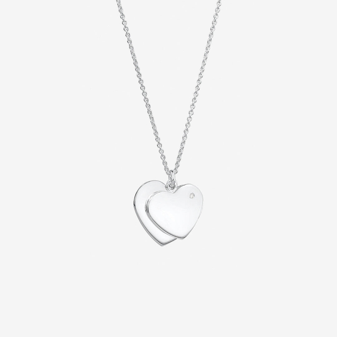 Round Cut Cubic Zirconia in 925 Sterling Silver Necklace 1