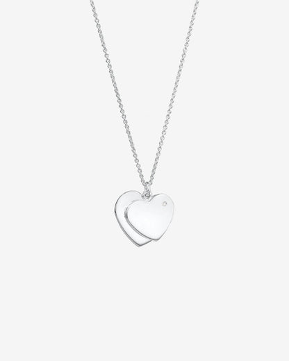 Round Cut Cubic Zirconia in 925 Sterling Silver Necklace 1