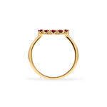 1.5 TCW Round Garnet Lab Made Diamond- January Birthstone Engagement Ring 4