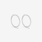 Round Cut Cubic Zirconia in 925 Sterling Silver Earrings 1
