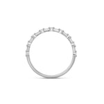 Stunning 0.1 TCW Round Moissanite Stones Half Eternity Wedding Bands 3