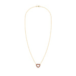 1.5 TCW Round Garnet Lab Made Diamond- January Birthstone Necklace 5