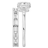Stunning 0.50-1.50 CT Round Moissanite Engagement Ring With Milgrain Pave Design 5