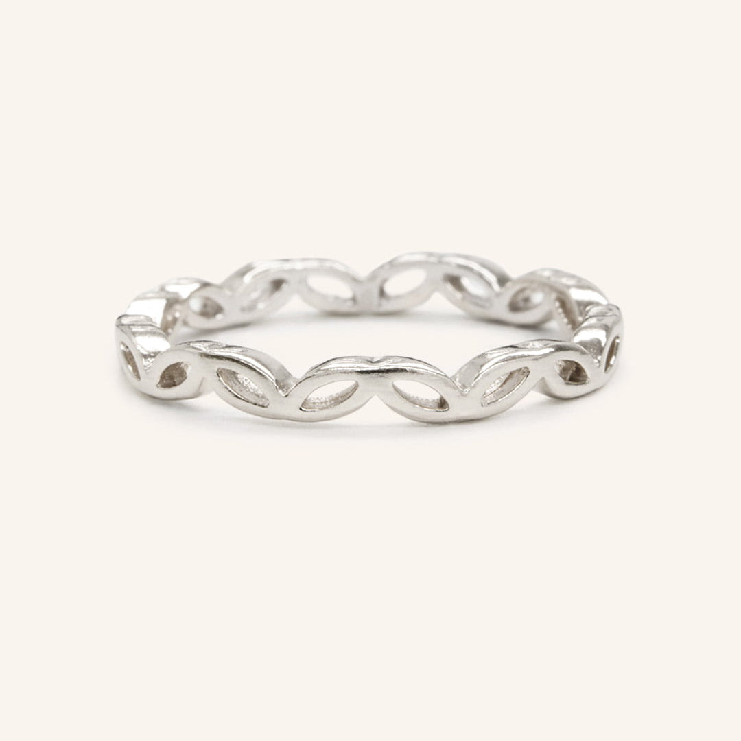 Stunning Crown Leaf Metal Wedding Bands 2