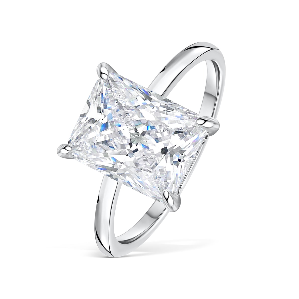 
                  
                    3.0 CT Radiant Moissanite Hidden Halo Engagement Ring - farrellouise
                  
                