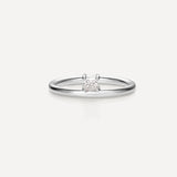 Stunning 0.20 CT Princess Moissanite Engagement Ring with Solitaire Design 2