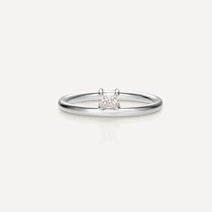 Stunning 0.20 CT Princess Moissanite Engagement Ring with Solitaire Design