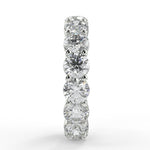 Stunning 3.84 TCW Round Moissanite Stones Full Eternity Wedding Bands 7
