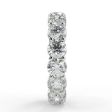 Stunning 3.84 TCW Round Moissanite Stones Full Eternity Wedding Bands 7