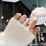 Stunning 2.0 CT Round Moissanite Engagement Ring with Halo & Pave Design 8