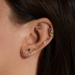 Stunning 2.0 CT Emerald Shape Moissanite Stud Earrings in Gold 6