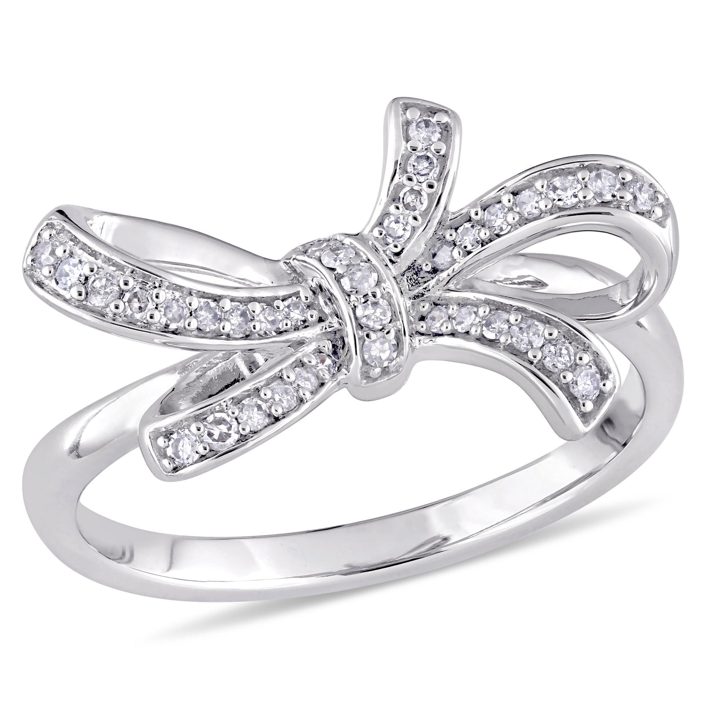 Round Cut Cubic Zirconia in 925 Sterling Silver Wedding Bands 1