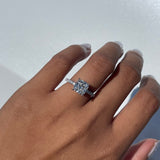 Stunning 2.61 CT Cushion Moissanite Engagement Ring with Pave Design 4