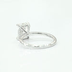 Stunning 2.0 CT Radiant Moissanite Engagement Ring with Hidden Halo Design 3