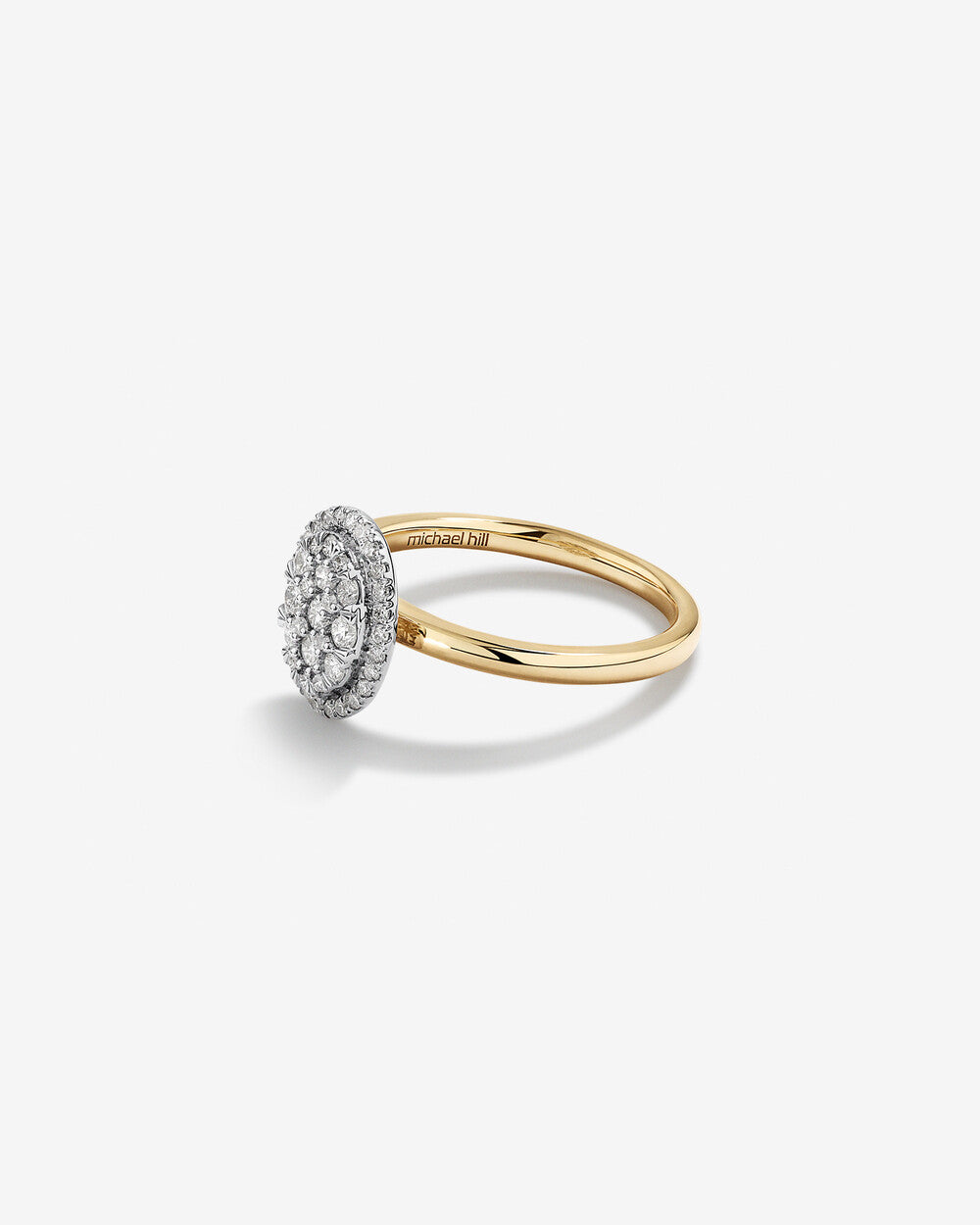 Stunning 0.5 CT Oval Moissanite Engagement Ring in Halo Design 4