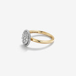 Stunning 0.5 CT Oval Moissanite Engagement Ring in Halo Design 4
