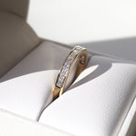 Stunning 0.90 TCW Princess Moissanite Stones Channel Wedding Bands 2