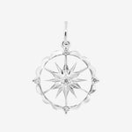 Round Cut Cubic Zirconia in 925 Sterling Silver Necklace 1