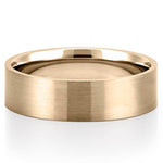 Classic Matte Finish Wedding Band for Men's in Solid Gold 1