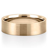 Classic Matte Finish Wedding Band for Men's in Solid Gold 1