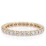 Stunning 1.0 CT Round Moissanite Stones Full Eternity Wedding Bands 1