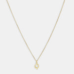 Round Cut Cubic Zirconia in 925 Sterling Silver Necklace 1