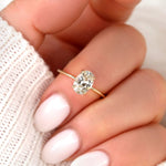 Stunning 1.98 CT Oval Moissanite Engagement Ring with Solitaire Design 5