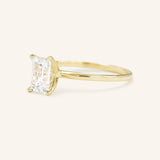 Stunning 1 CT Emerald Moissanite Engagement Ring With Solitaire Design 2