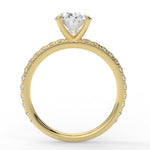 Stunning 2.11 CT Oval Moissanite Engagement Ring with Pave Design 3