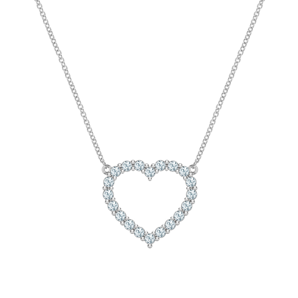 1.44 TCW Round Aquamarine Lab Made Diamond- March Birthstone Necklace 7