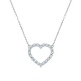 1.44 TCW Round Aquamarine Lab Made Diamond- March Birthstone Necklace 7