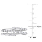 Round Cut Cubic Zirconia in 925 Sterling Silver Wedding Bands 8