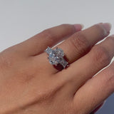 Stunning 2.0 CT Princess Moissanite Engagement Ring with Solitaire Design 7