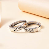 Round Cut Cubic Zirconia in 925 Sterling Silver Earrings 2