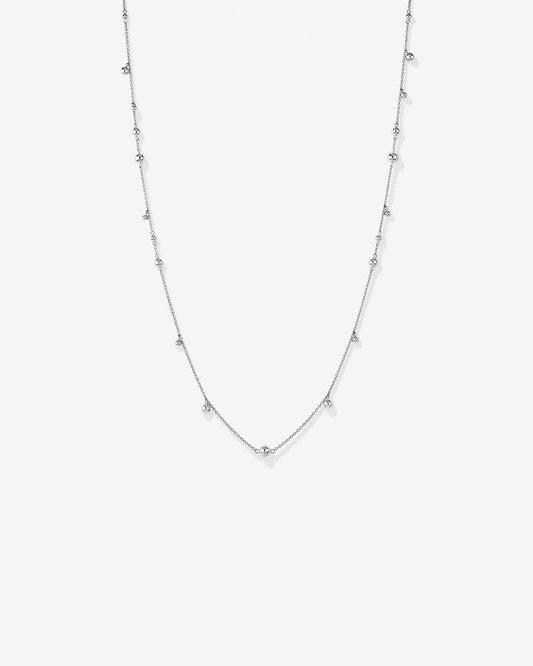 Round Cut Cubic Zirconia in 925 Sterling Silver Necklace 1