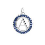 0.405 TCW Round Sapphire Lab Made Diamond - September Birthstone Necklace 8
