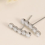 0.30 TCW Round Cut Moissanite Stud Earrings in Gold 6