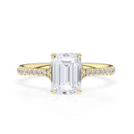 Stunning 2.0 CT Round Moissanite Engagement Ring with Dainty Pave Design 1