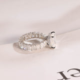 Stunning 1.0 - 2.0 CT Emerald Moissanite Engagement Ring With Hidden Halo Design 9
