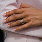 Oval Cut Solitaire Style  Cubic Zirconia in 925 Sterling Silver Ring 9