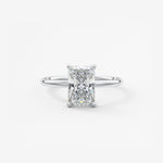 Radiant Hidden Halo Lab Grown Diamond Engagement Ring
