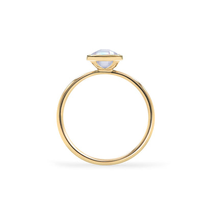 0.84 CT Round Moonstone Lab Made Diamond-June Birthstone Solitaire Engagement Ring 5