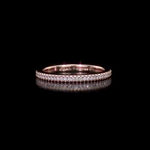Round Cut Cubic Zirconia in 925 Sterling Silver Wedding Bands 7